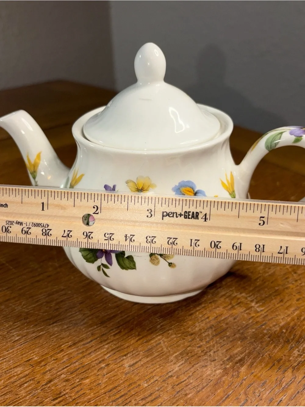 Arthur Wood & Son Staffordshire English Teapot with  flowers